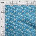 thumbnail image 2 of oneOone Georgette Viscose Medium Blue Fabric Baroque Sewing Craft Projects Fabric Prints By Yard 42 Inch Wide, 2 of 4