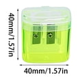 thumbnail image 5 of Transparent Pencil Sharpener School Supplies Candy Color Pencil Planer, 5 of 5