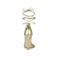 thumbnail image 2 of BLISSFUL STEP Sandales à Talons Aiguilles à Lacets pour Femmes à Bride Transparente, 2 of 7