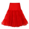 thumbnail image 1 of Birdeem Jupe Bouffante en Gaze Taille Haute Rétro d'Été à la Mode pour Femme Jupe de Fête, 1 of 6