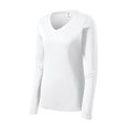 thumbnail image 1 of Gravity Threads Womens Long-Sleeve Moisture-Wick V-Neck - White - X-Small, 1 of 1
