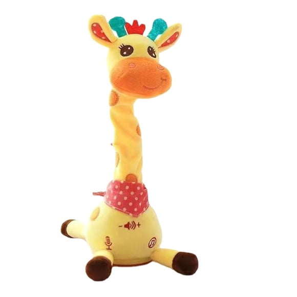 Jindong Giraffe Stuffed Animal Baby Toys 6 To 12 Months Giraffe Toys Singing 10 Children's Songs Dancing Giraffe Light Up Toys What You Say Giraffe for Toddlers 13 Years Old