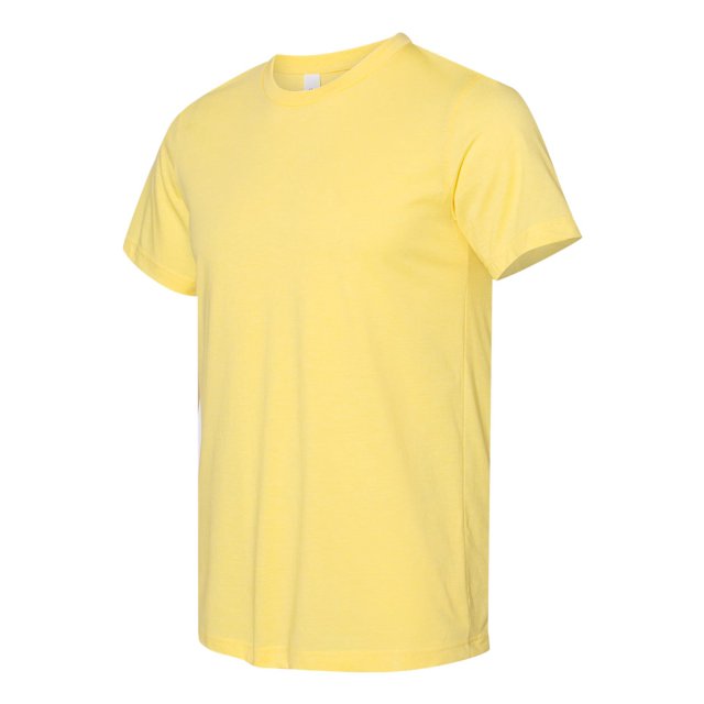 BELLA+CANVAS T-Shirt Jersey CVC pour Homme, P, Jaune Chiné