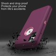 thumbnail image 4 of iPhone Xr Heavy Duty Case {Shock Proof Case with 3 Layer Rubber, Shatter Resistant, [Tough Armour] Rugged Case Compatible for iPhone Xr} Purple, 4 of 7