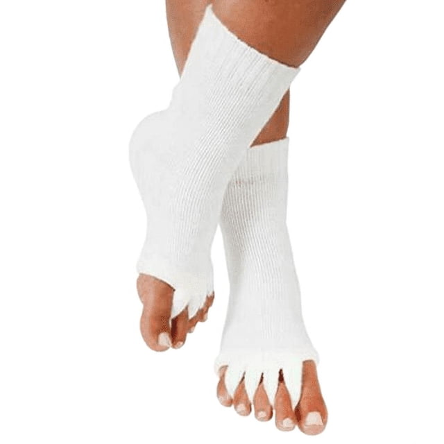 Yoga Socks Gym Sport Massage Five Toe Separator Foot Alignment Socks Pain Relief