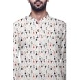 thumbnail image 3 of Atasi Kurta Décontractée Imprimée à Col Chinois Chemise Ethnique Kurta Courte pour Homme Tunique, 3 of 5