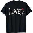 thumbnail image 1 of T-Shirt Assorti pour Couples Cœur Rouge Amour Saint-Valentin Adultes - comme sur L'Image - L, 1 of 4