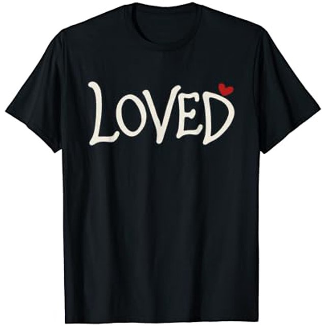 T-Shirt Assorti pour Couples Cœur Rouge Amour Saint-Valentin Adultes - comme sur L'Image - L