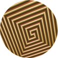 thumbnail image 1 of Ahgly Company Machine Washable Indoor Round Transitional Red Brown Area Rugs, 3' Round, 1 of 7