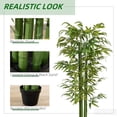 thumbnail image 4 of HOMCOM 6FT Artificial Bamboo Tree in Pot for Indoor, Green, 4 of 10