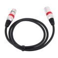 thumbnail image 2 of 3Pin Xlr Cable Male To Female M/F Audio Cord Shielded Cable For Microphone Mixer 1M, 3Pin Xlr Cable, 2 of 6