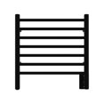 thumbnail image 2 of Amba RWHS-SMB Radiant Small 7 Bar Plug In Bathroom Towel Warmer, Matte Black, 2 of 5