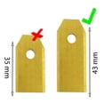 thumbnail image 3 of Lame de Rechange Lame de Tondeuse 43 mm de long pour Ensemble de Tondeuse Robotisée, 3 of 9