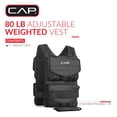 thumbnail image 3 of CAP Barbell Adjustable Weighted Vest, 80lb, 3 of 7