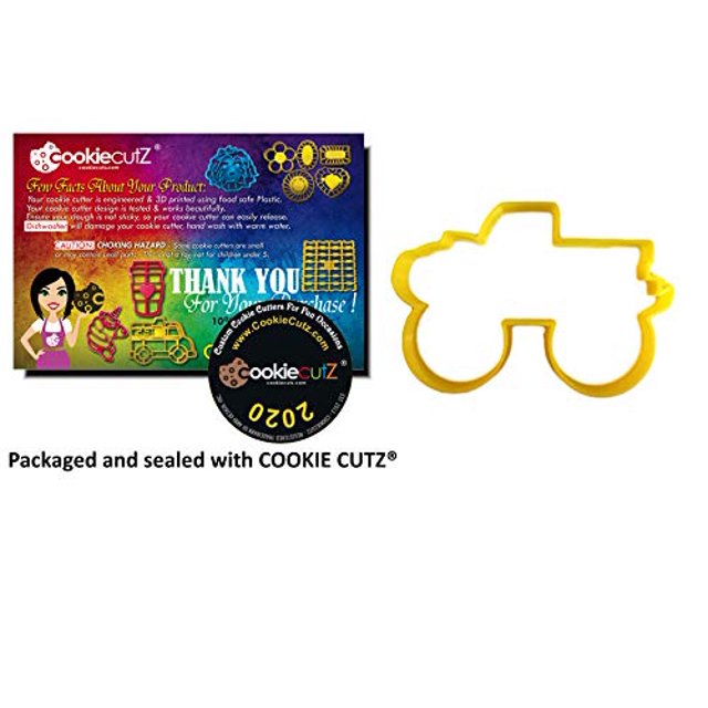 Monster Truck Cookie Cutter (1 inch)- Fast Shipping - Sharp Edges - Exceptional Quality