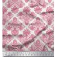 thumbnail image 1 of Soimoi Velvet Fabric Swirls & Paisley Print Sewing Fabric Yard 58 Inch Wide, 1 of 3
