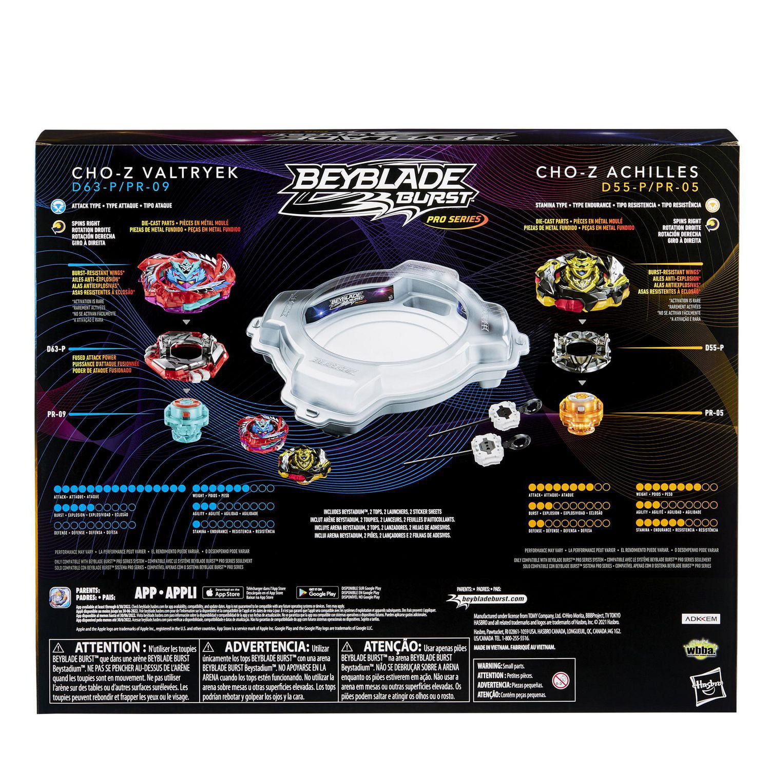 Beyblade Burst Pro Series Elite Champions Pro Set -- Complete Battle Game Set with Beystadium, 2 Battling Top Toys and 2 Launchers
