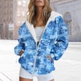 thumbnail image 2 of WZXFASHION Women'S Fashionable And Simple Zipper Hooded Drawstring Pocket Cardigan Sweatshirt Clearance Sales pullover zip up hoodie, 2 of 4