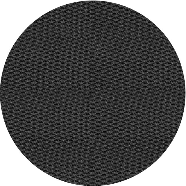 Ahgly Company Tapis d'Intérieur Lavables en Machine, Ronds, Transitionnels, de Couleur Gris Nuit, Ronds de 8'