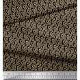 thumbnail image 2 of Soimoi Black Rayon Fabric Square Geometric Print Sewing Fabric Yard 56 Inch Wide, 2 of 3