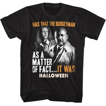 Halloween T-Shirt pour Adulte Effrayant Horreur Slasher Film C'était Noir Tee