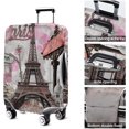 thumbnail image 4 of Travel Luggage Cover Suitcase Protector Fits 18-32 Inch Luggage Wheel Covers Patterned Travel Related Items Flower Luggage Protector Elastic Luggage Anti-scratch Suitcase Cover XL, 4 of 5