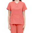 thumbnail image 4 of Tachiuwa Ensemble d'Uniforme pour Femmes, Tenue de Soins, Uniforme d'Infirmière, Durable, Col en V, Lavable à la Machine, Respirant, m, 4 of 5