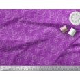 thumbnail image 2 of Soimoi Purple polyester Crepe Fabric Sacred Geometric Printed Craft Fabric by the Yard 52 Inch Wide, 2 of 3