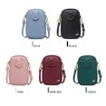 thumbnail image 2 of Women Mini Crossbody Bag with Pocket Solid Pattern Zip Handbags Multipurpose Mini Shoulder Bag Purse, 2 of 8