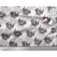 thumbnail image 3 of Soimoi White Cotton Duck Fabric Wolf & Landscape Nature Print Fabric by Yard 42 Inch Wide, 3 of 5