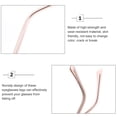 thumbnail image 4 of CHUANK 1 Paire de Branches de Lunettes Universelles de Remplacement Lunettes de Mode Bras et Jambes en Métal, 4 of 7