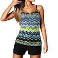 thumbnail image 4 of Tankini Bathing Suits For Women- Tummy Control Swimsuits Two Piece Swimwear Tank Top With Boyshorts, 4 of 8