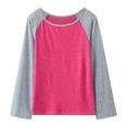thumbnail image 5 of Penkiiy T-Shirts Décontractés à Manches Longues pour Filles, Tuniques à Rayures Douces et Amples pour Enfants, Blouses Roses en Liquidation pour 4-5 Ans, 5 of 5