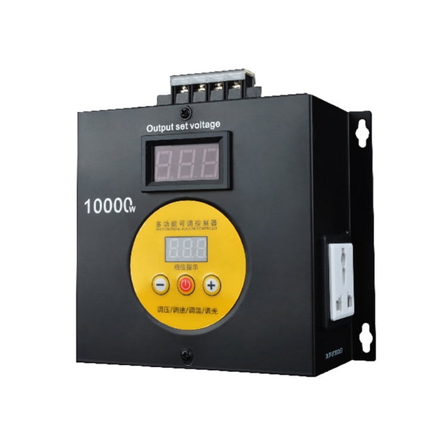 Mistaha 10000W High Power Voltage Regulator with Stepless Adjustment for Speed, Temperature, Voltage & Light Control - Mini Size, Portable, and Durable - Suitable for Electric Stove, Water Heater,