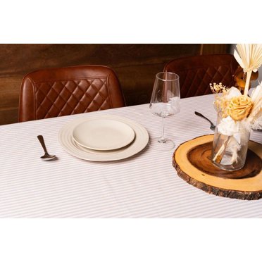 Nappe à rayures bistrot 100 % coton Fabstyles