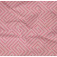 thumbnail image 4 of oneOone Organic Cotton Poplin Twill Fabric Greek Key Geometric Print Fabric BTY 42 Inches Wide, 4 of 5