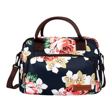 Agiferg Lunch Box Women Fashion Insulated Lunch Bag Detachable Shoulder Strap Lunch Tote Bag Large Drinks Cooler Bag Durable Leakproof Beach Bag Thermal Snacks Organize