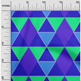 thumbnail image 2 of oneOone Georgette Viscose Blue Fabric Geometric Sewing Craft Projects Fabric Prints By Yard 42 Inch Wide, 2 of 4