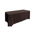 thumbnail image 1 of LA Linen TCpop90x132-BrownP22 Nappe Rectangulaire en Polyester, Marron - 90 x 132 Po., 1 of 4