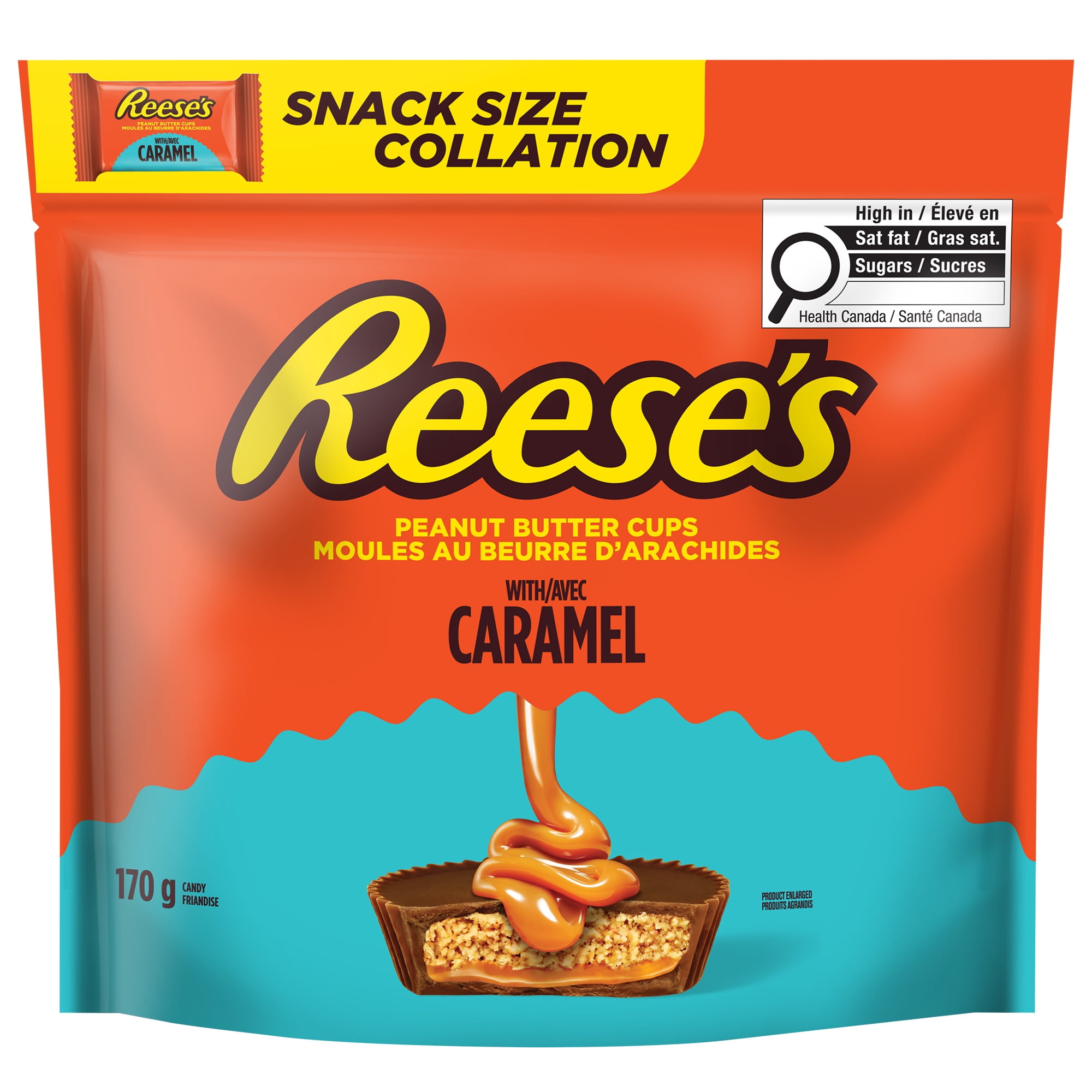 REESE'S with Caramel Snack Size, great for sharing, 170g