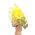 thumbnail image 2 of Cocktail Party Hat Womens Sinamay Fascinator Wedding Church Kentucky Derby Dress, 2 of 6