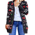 thumbnail image 1 of PENGXIANG Cardigan à Manches Longues pour Femmes Vêtements de Vacances, 1 of 6