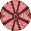 thumbnail image 1 of Ahgly Company Machine Washable Indoor Round Transitional Cranberry Red Area Rugs, 6' Round, 1 of 7