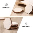 thumbnail image 3 of Shisuyan Blank Hexagon Pieces Beige 100Pack 1.97x1.97in, 3 of 8