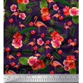 thumbnail image 1 of Soimoi Polyester Crepe Fabric Diamond & Fleur De Lis Damask Print Sewing Fabric Yard 52 Inch Wide, 1 of 3