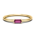 thumbnail image 1 of East-West Stackable Baguette Birthstone Ring - Ruby (July), 1 of 5