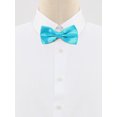 thumbnail image 2 of INSPIRE CHIC Accessoires de Nœud Papillon pour Homme Sangle Ajustable Formel Uni Smoking Pré-Noué Bleu Lac, 2 of 5