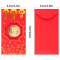 thumbnail image 1 of 10Pcs Chinese Red Envelopes Lucky Money Envelopes 2022 Chinese New Year Tiger Year Envelope Gold Foil, 1 of 4