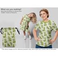 thumbnail image 5 of oneOone Polyester Spandex Pear Green Fabric Cactus Sewing Material Print Fabric By The Yard 56 Inch Wide, 5 of 5