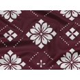 thumbnail image 5 of oneOone Rayon Maroon Fabric Floral & Tiles Moroccan Fabric For Sewing Printed Craft Fabric By The Yard 56 Inch Wide, 5 of 5